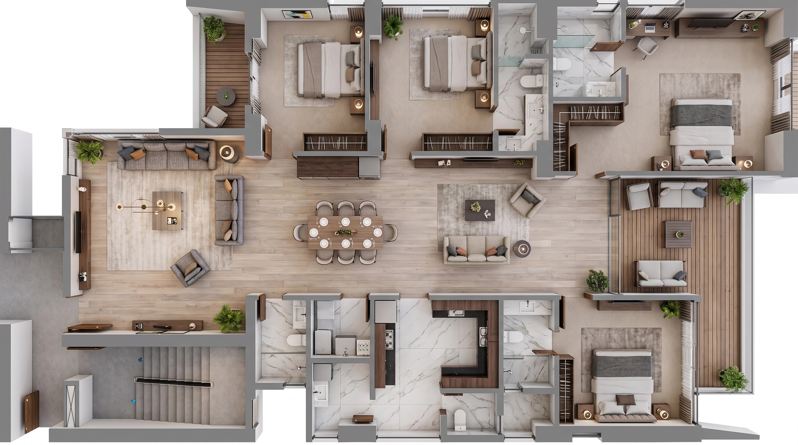 Interior design in Contemporary style — Living Room by GenRoom AI