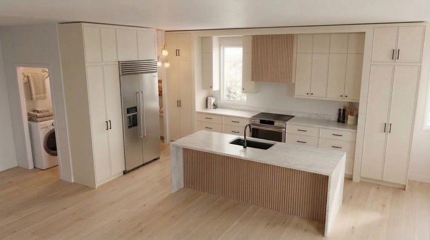 Scandinavian Kitchen design — interior photo by GenRoom AI