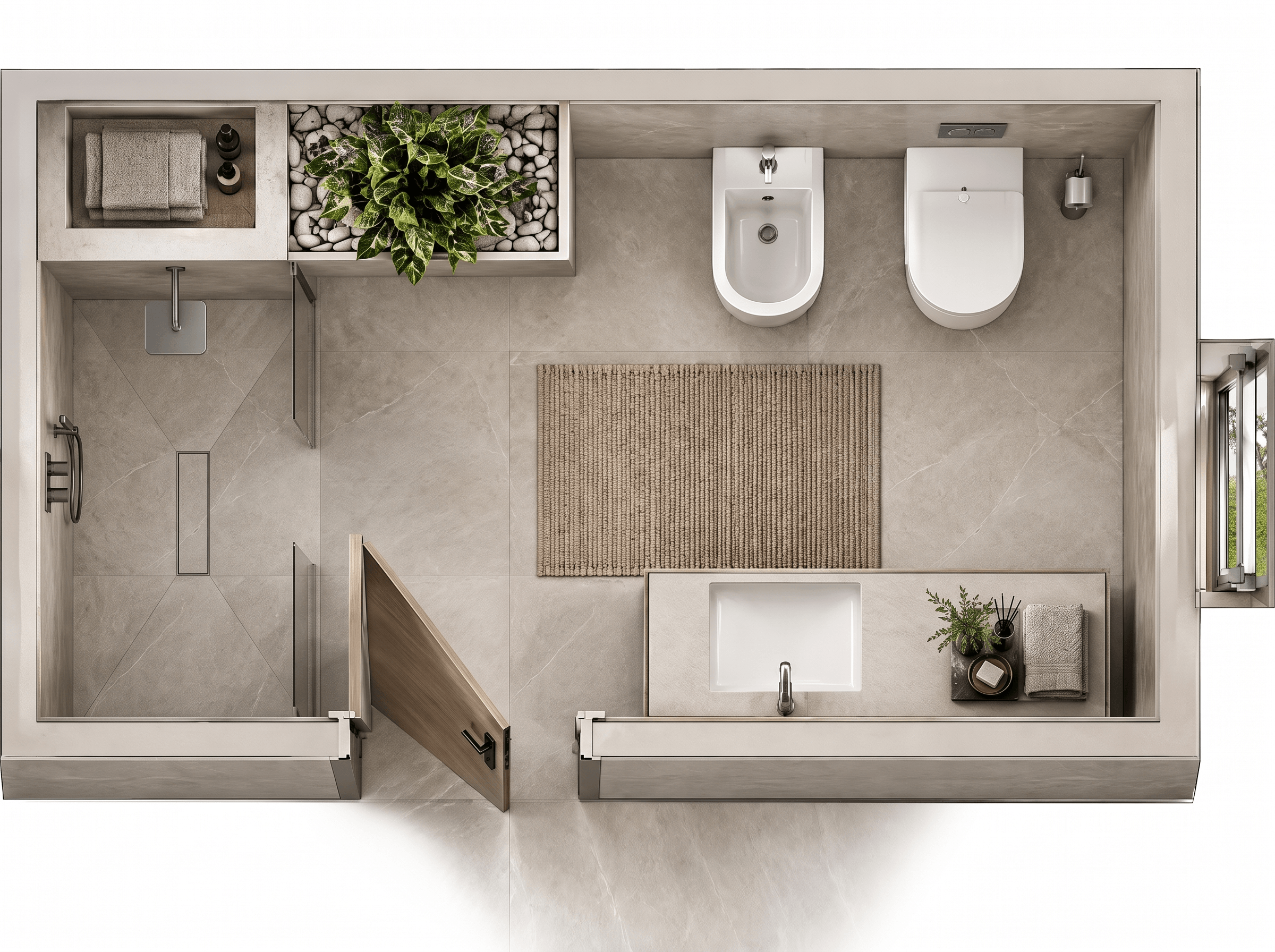 Interior design in Contemporary style — Living Room by GenRoom AI