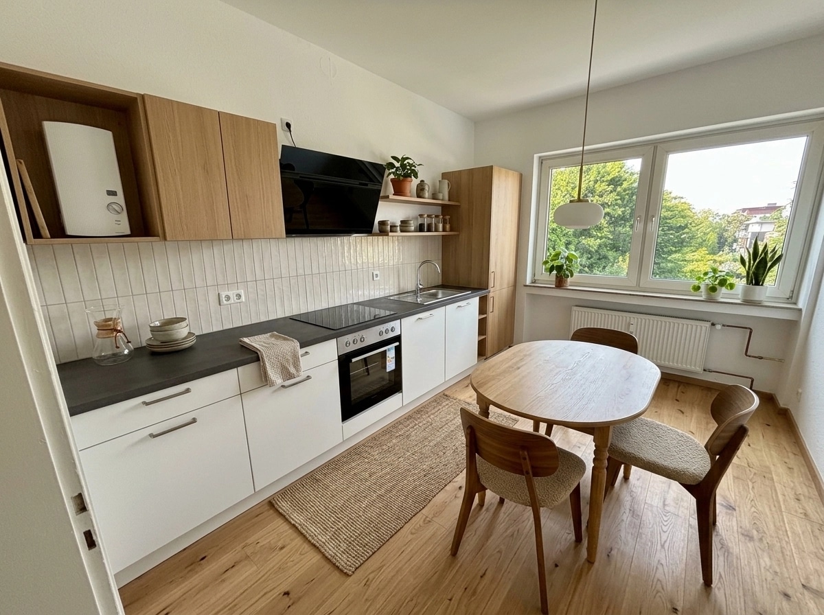 Scandinavian Kitchen design — interior photo by GenRoom AI