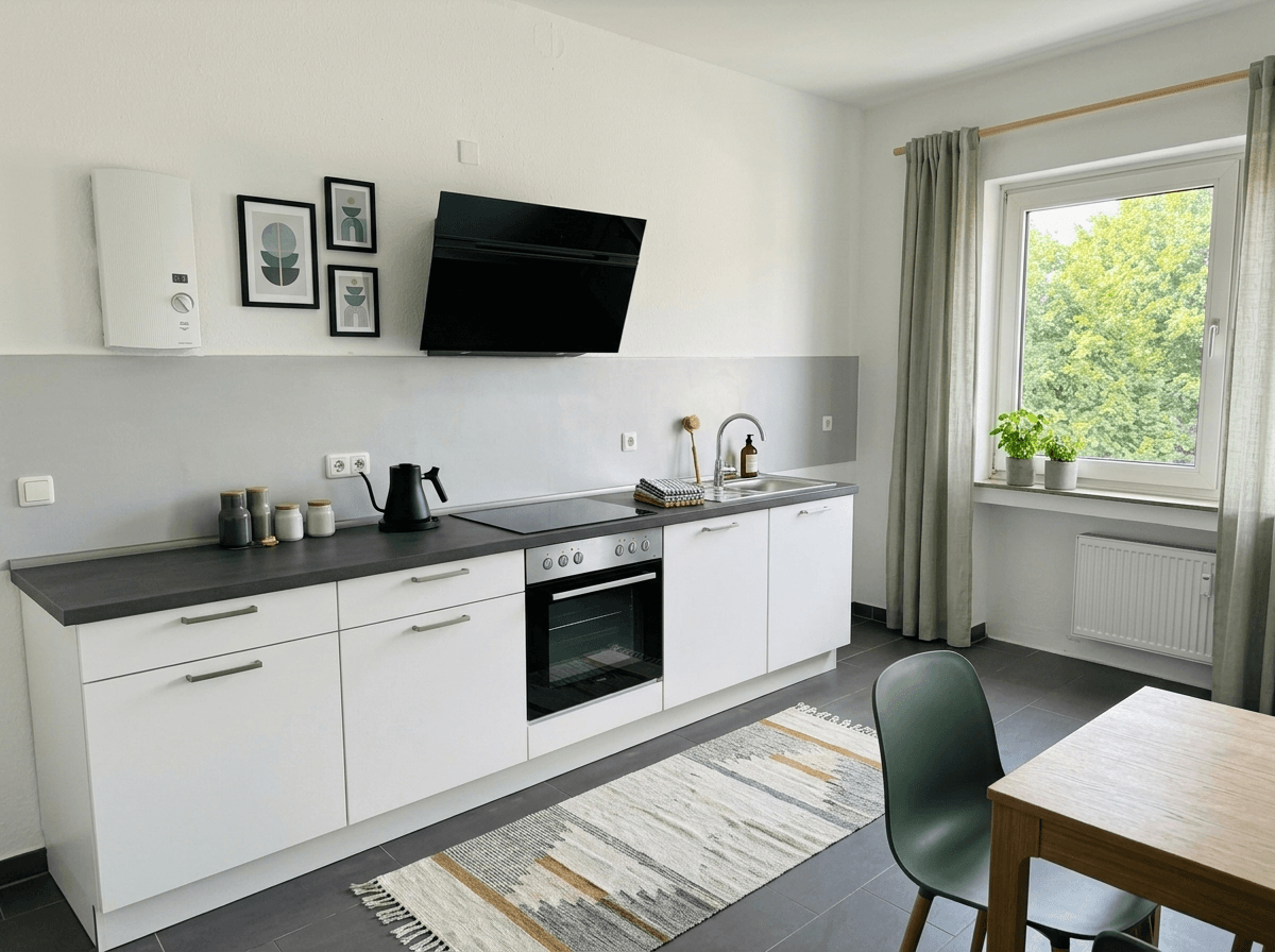 Kitchen interior in Contemporary style — photo by GenRoom AI
