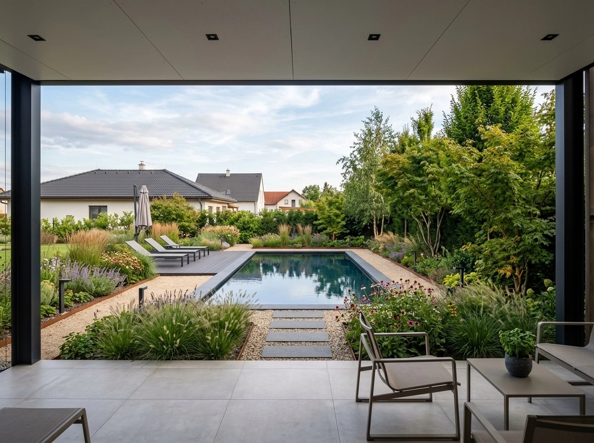 Landscape design in Contemporary Yard style — Yard by GenRoom AI