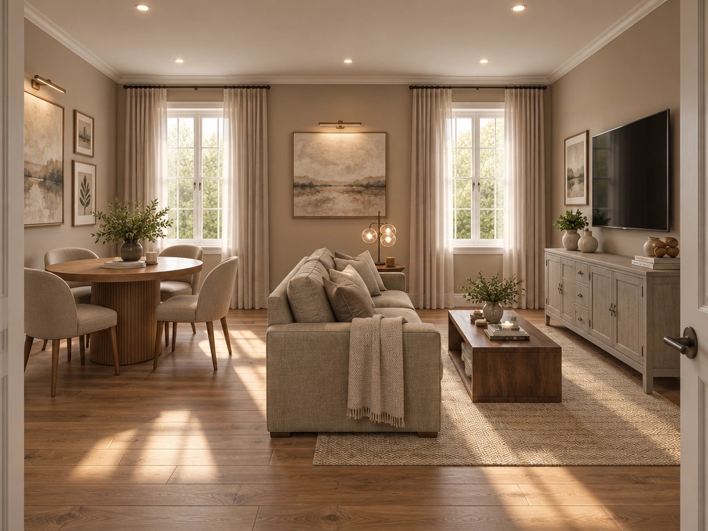 Interior design in Transitional style — Living Room by GenRoom AI