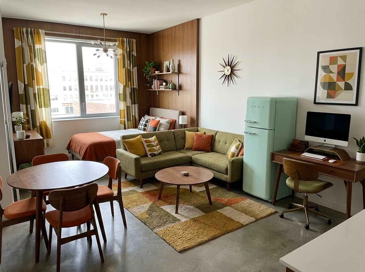 Design d'intérieur en style Mid-Century Modern — other par GenRoom AI
