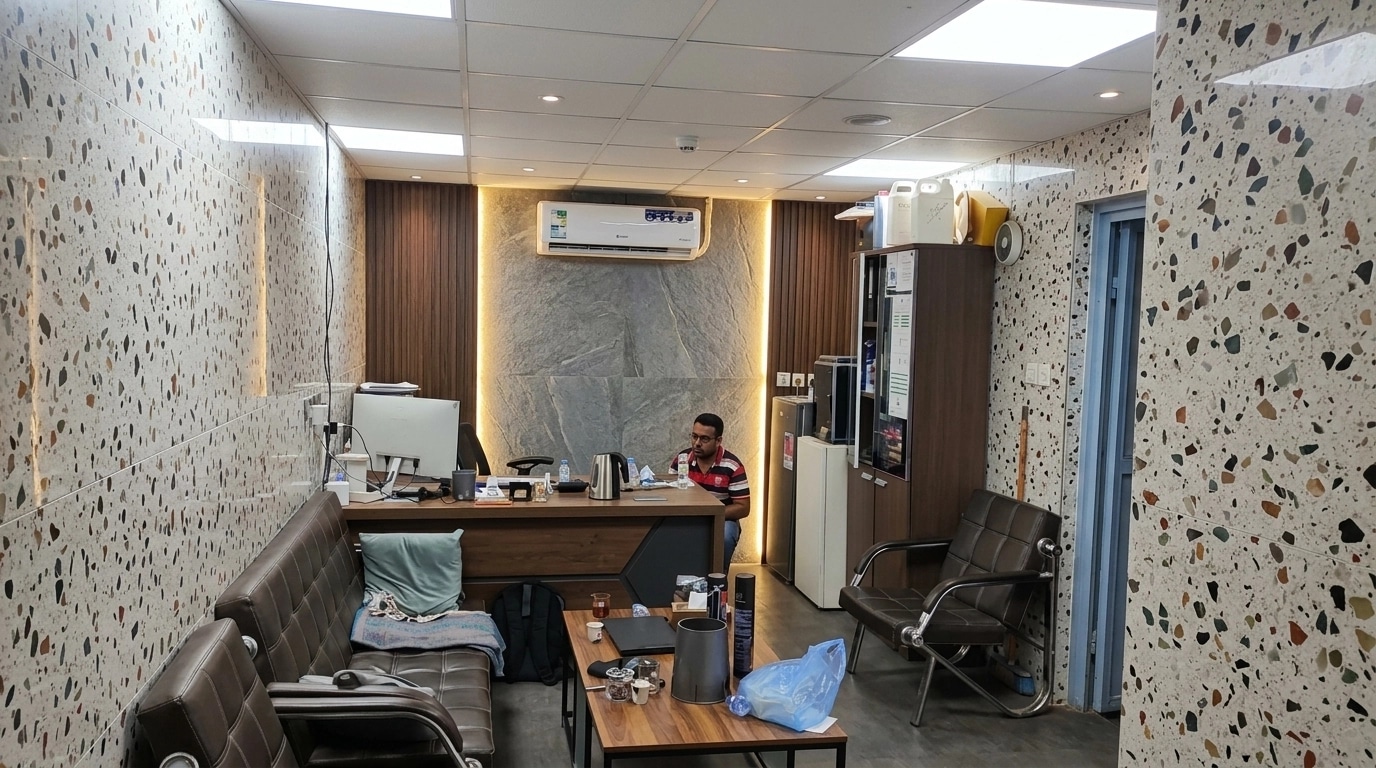 Office interior in no_style style — photo by GenRoom AI