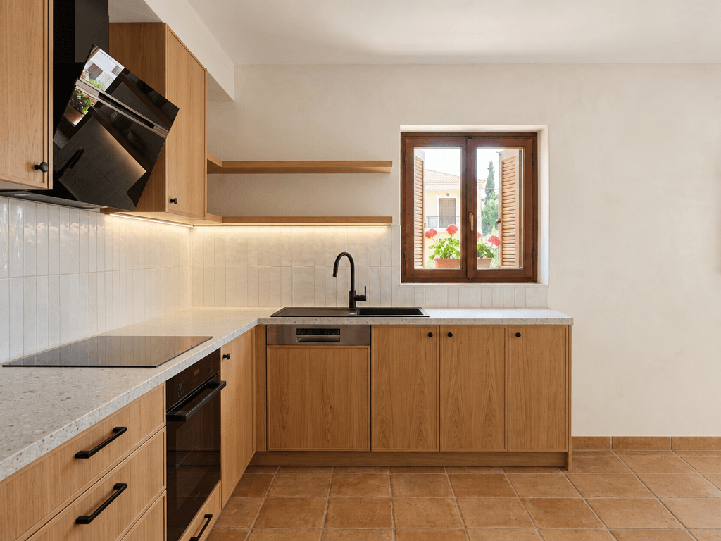 Kitchen interior in Contemporary style — photo by GenRoom AI