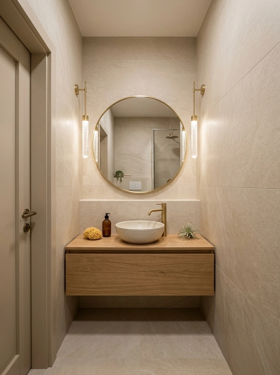 Contemporary Bathroom design — interior photo by GenRoom AI