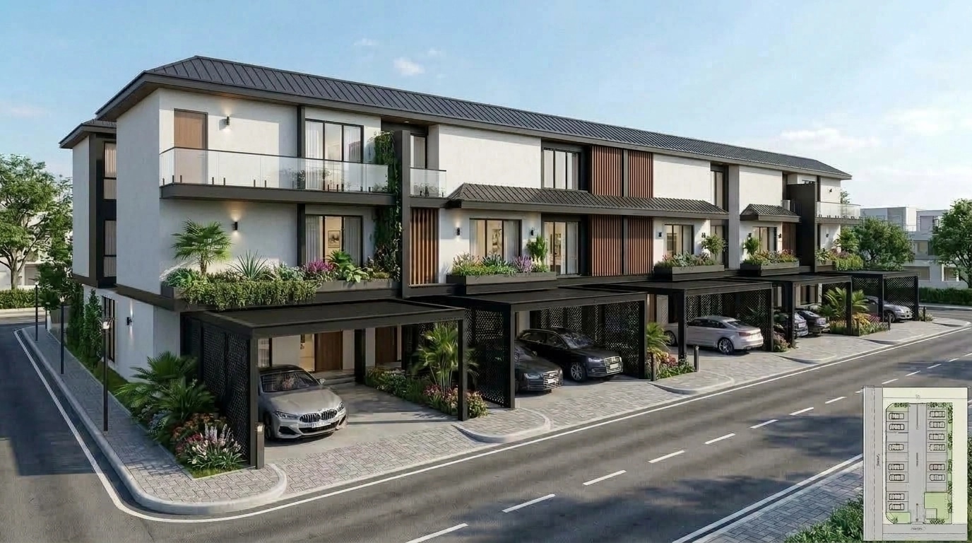 Facade design in Contemporary Facade style — Facade by GenRoom AI