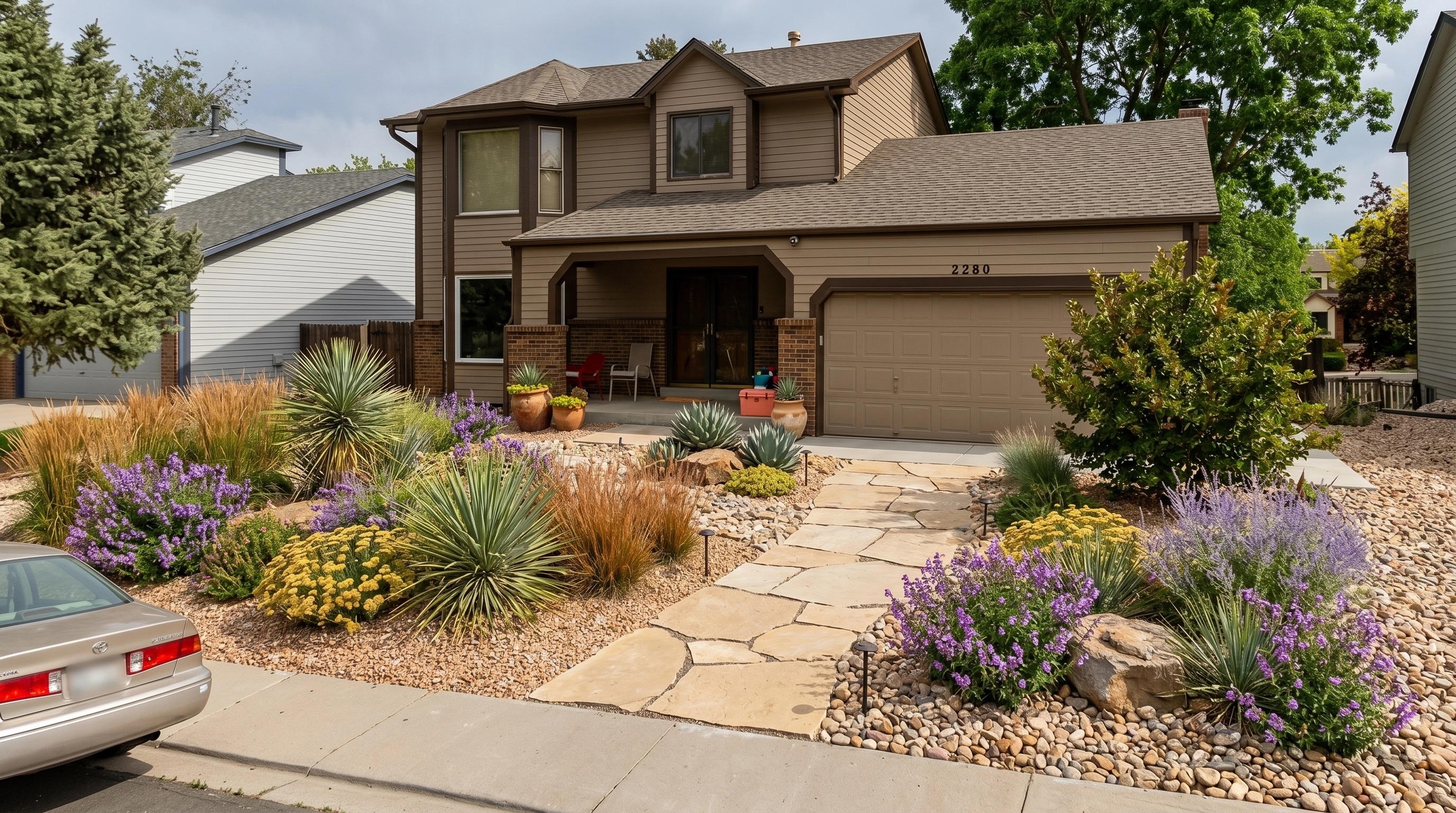Mediterranean Yard Yard design — yard photo by GenRoom AI