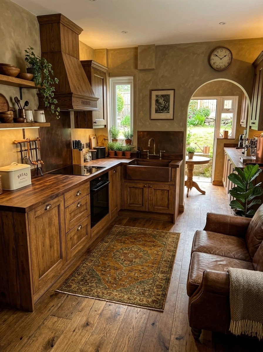 Rustic Kitchen design — interior photo by GenRoom AI