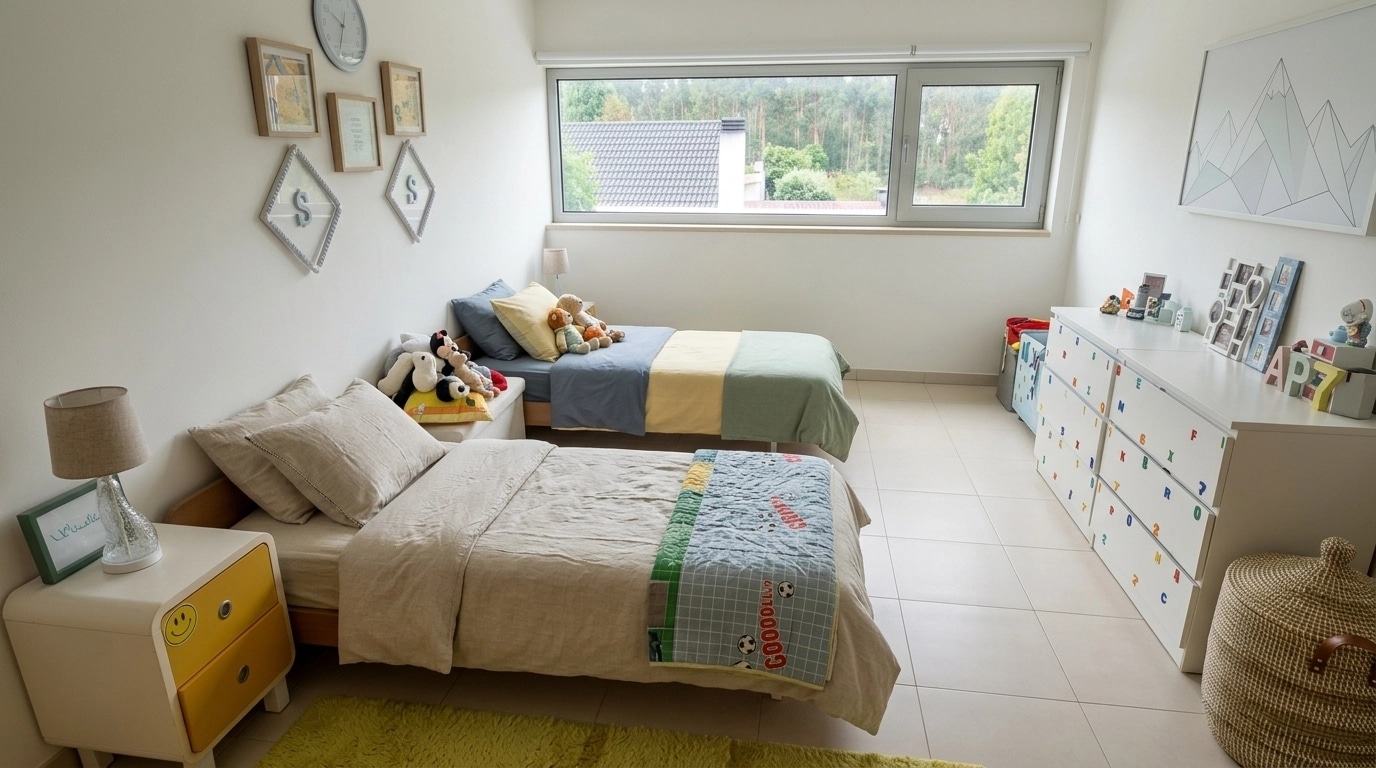 Scandinavian Bedroom design — interior photo by GenRoom AI