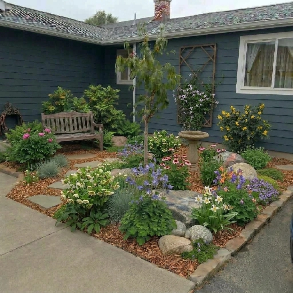 Landscape design in Eco Natural Garden style — Yard by GenRoom AI