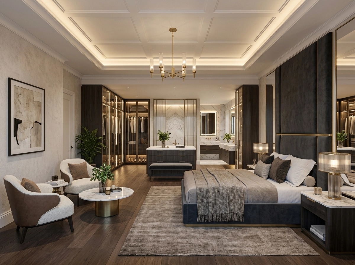 Contemporary Bedroom design — interior photo by GenRoom AI