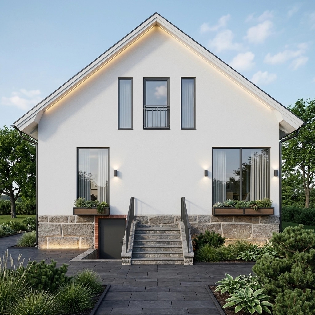 Scandinavian Facade Facade design — facade photo by GenRoom AI