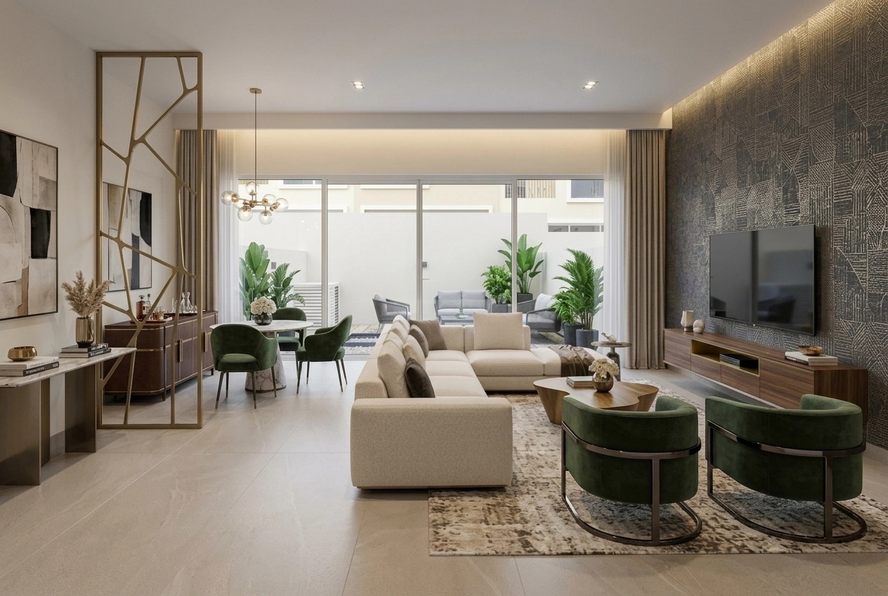 Interior design in Contemporary style — Living Room by GenRoom AI