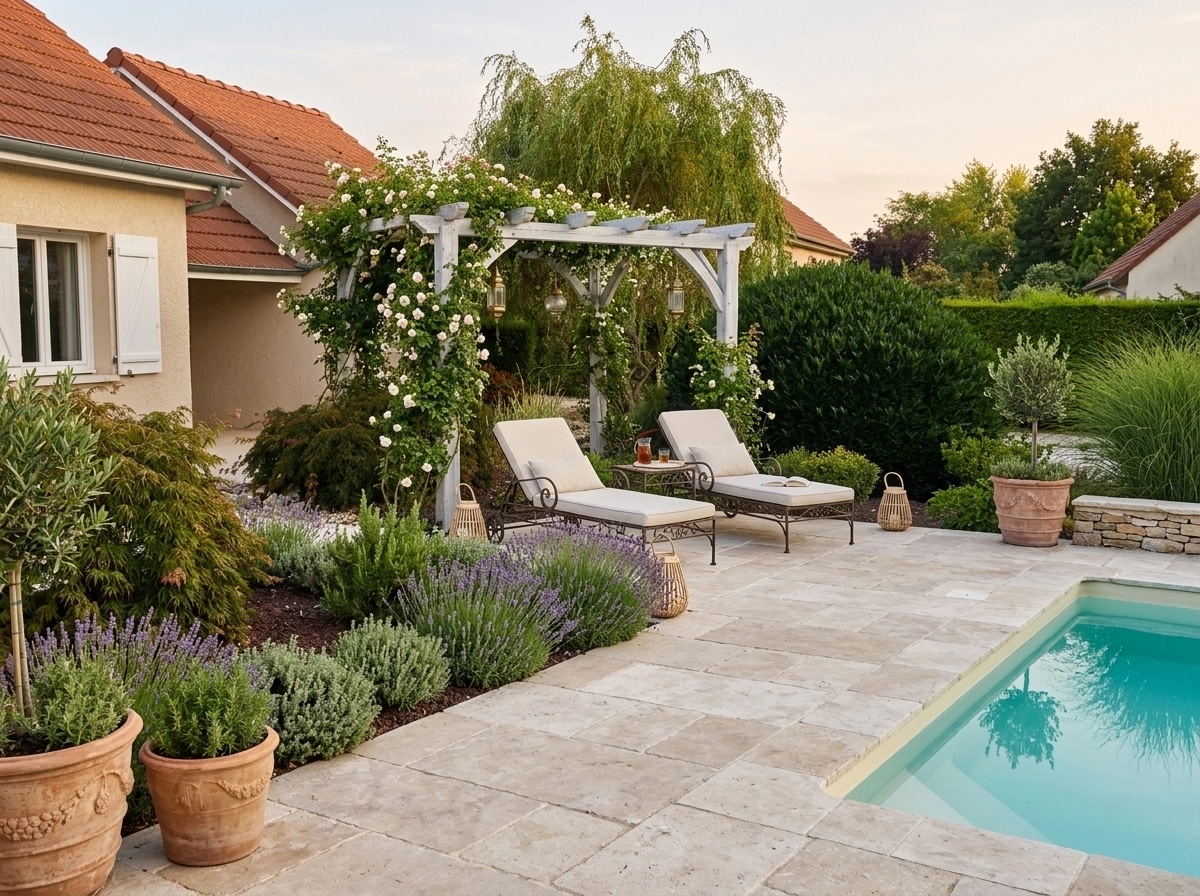 Landscape design in Provence Garden style — Yard by GenRoom AI