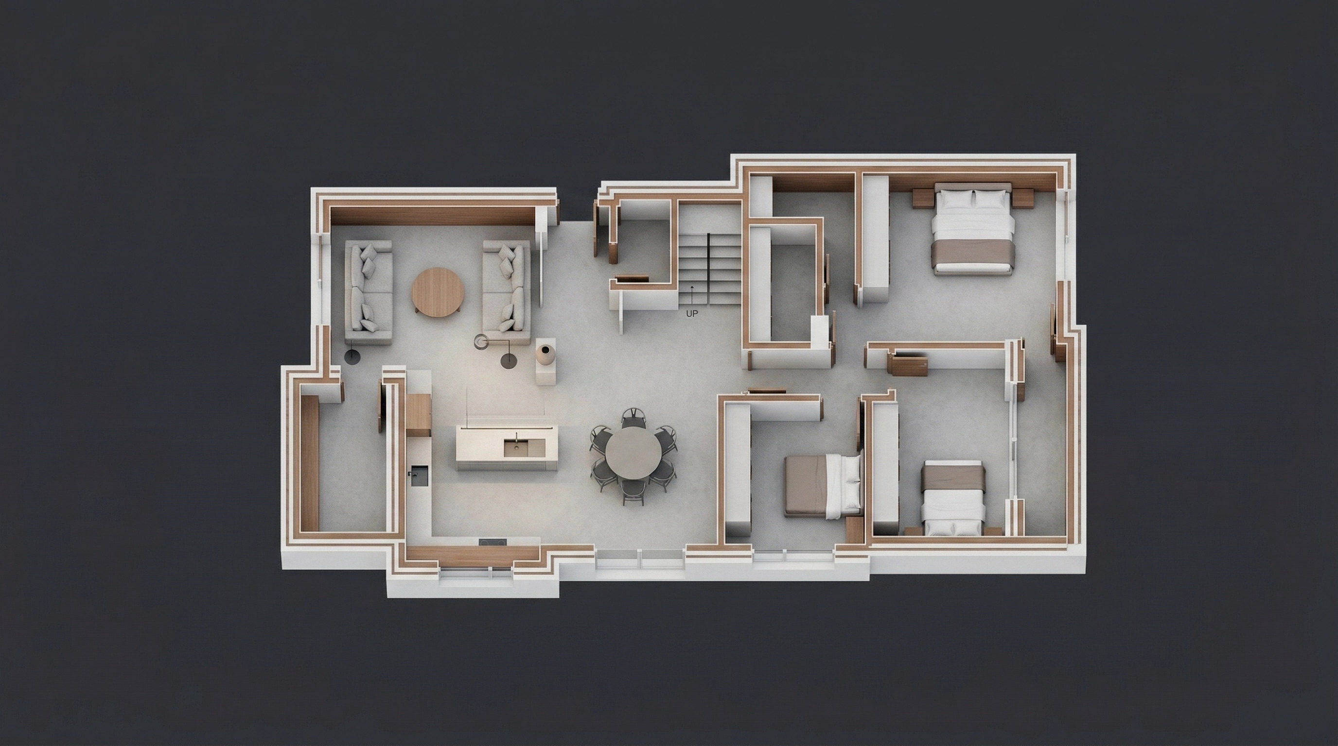 Minimalism Living Room design — interior photo by GenRoom AI