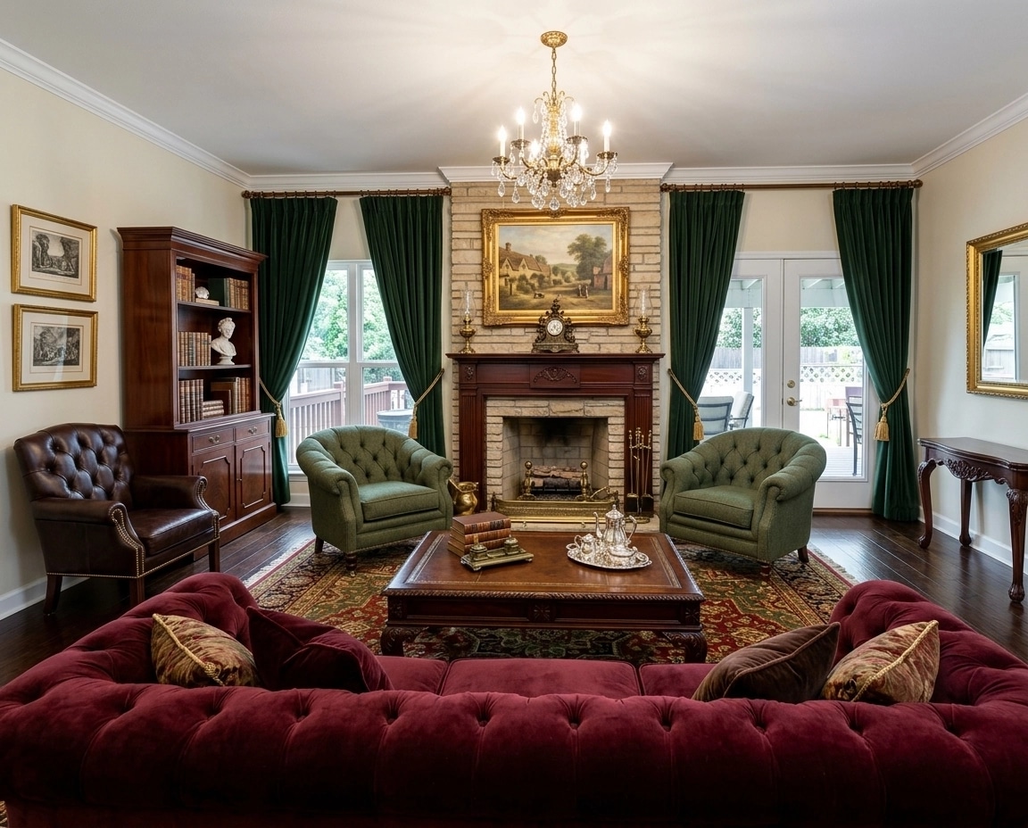 Interior design in British style — Living Room by GenRoom AI