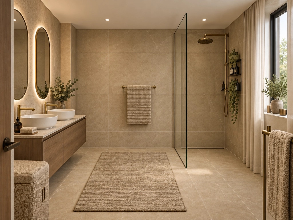 Interior design in Contemporary style — Bathroom by GenRoom AI