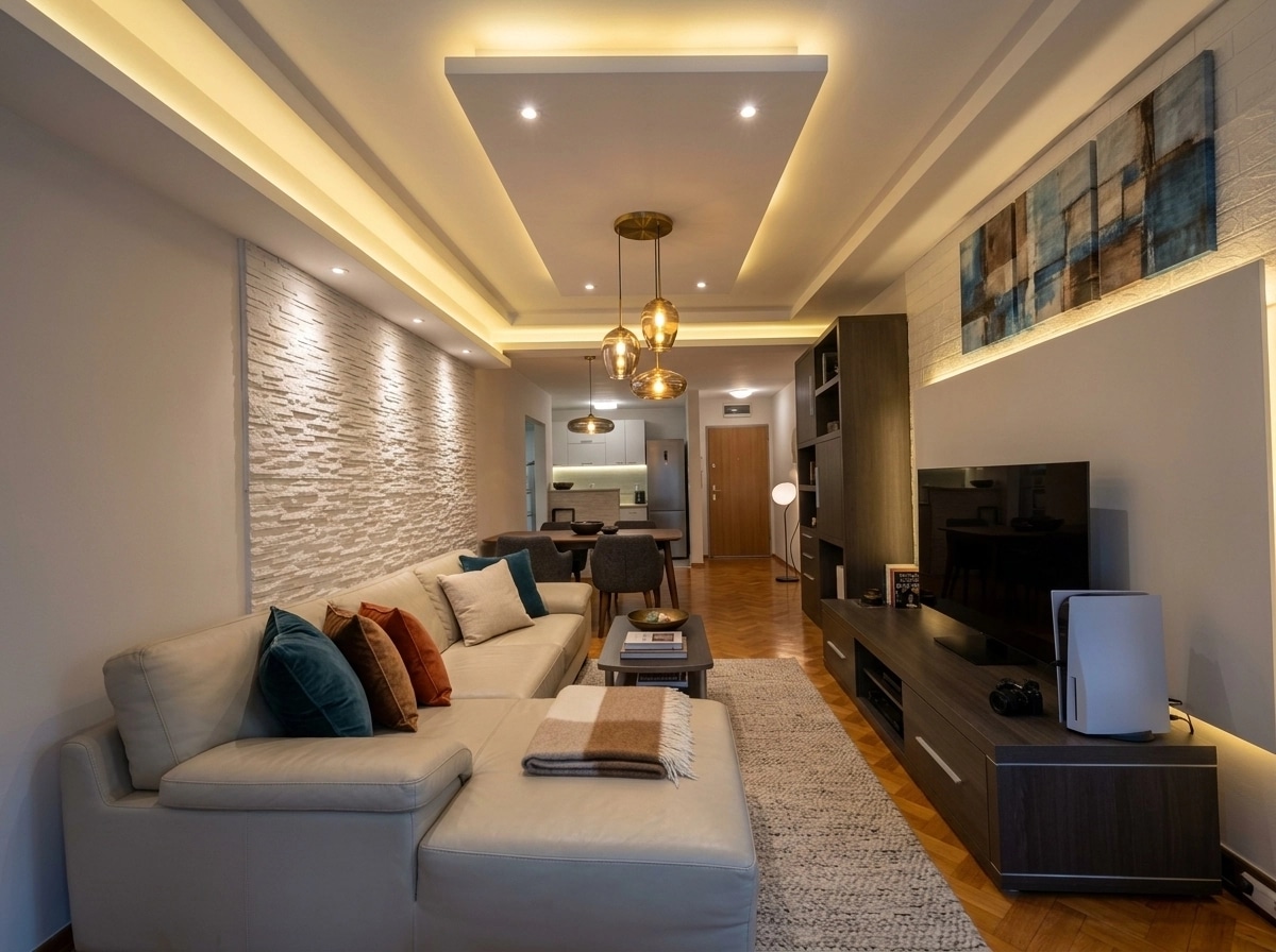 Interior design in Contemporary style — Living Room by GenRoom AI