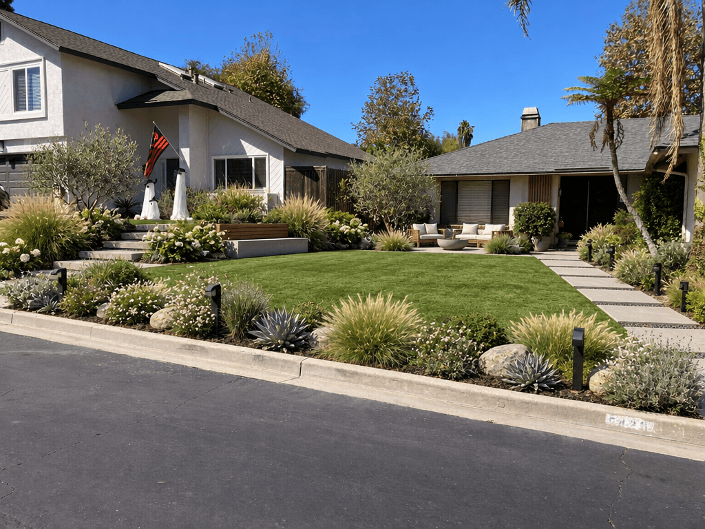 Landscape design in Contemporary Yard style — Yard by GenRoom AI