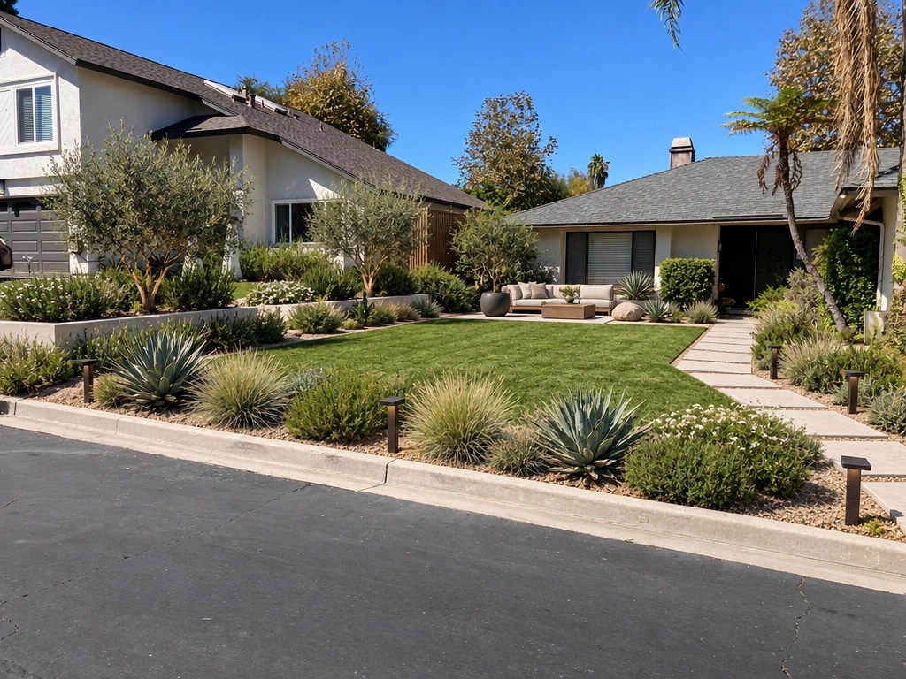 Landscape design in Minimalist Yard style — Yard by GenRoom AI
