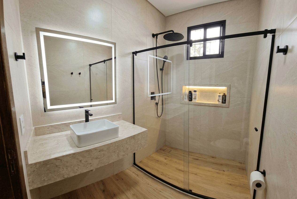 Bathroom interior in no_style style — photo by GenRoom AI