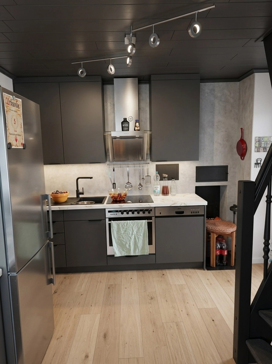 Kitchen interior in Contemporary style — photo by GenRoom AI