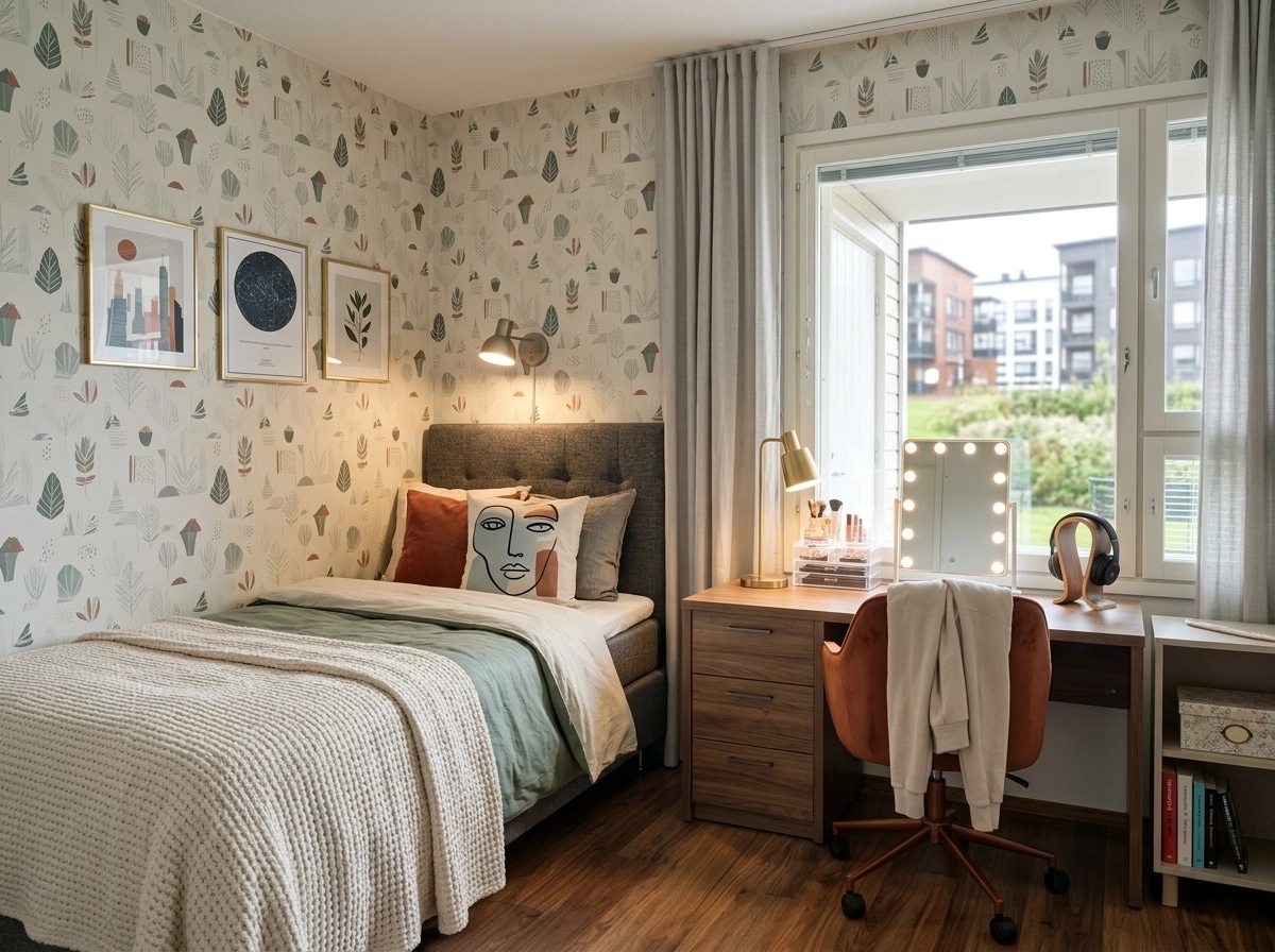 Contemporary Bedroom design — interior photo by GenRoom AI
