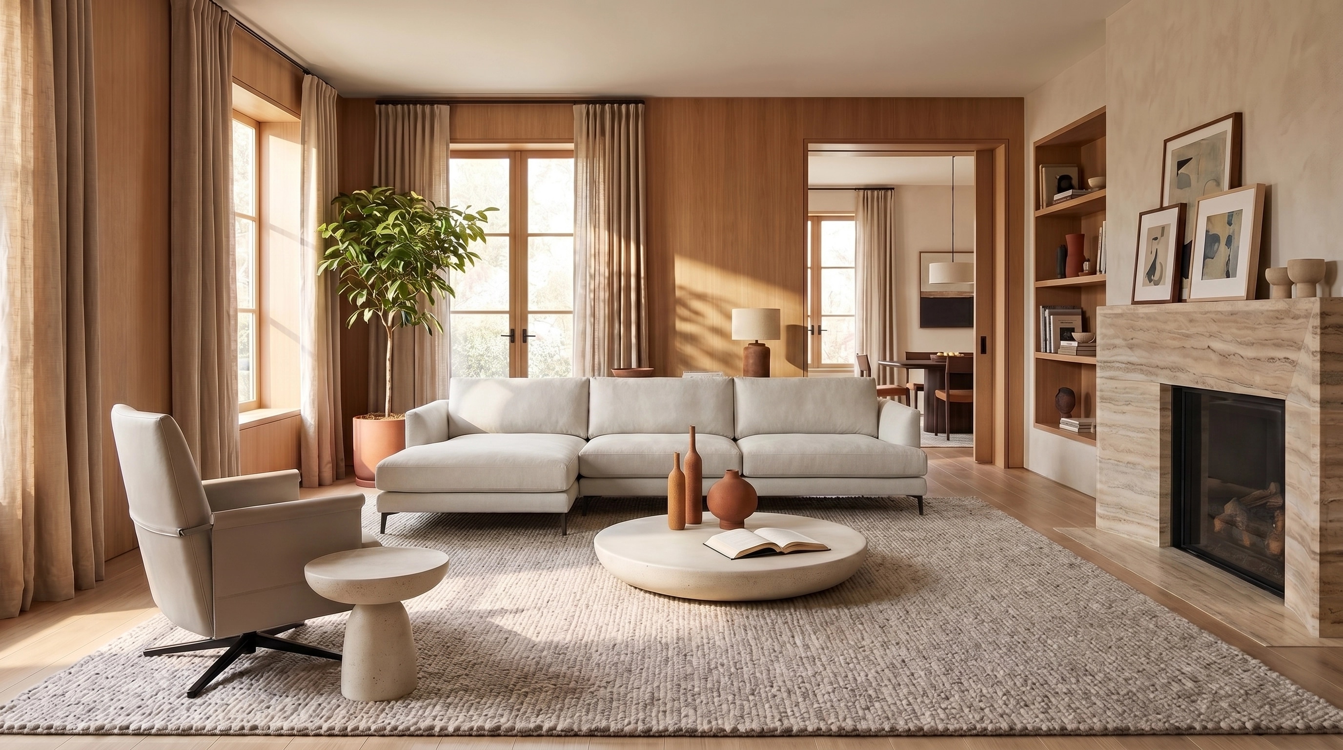 Interior design in Contemporary style — Living Room by GenRoom AI