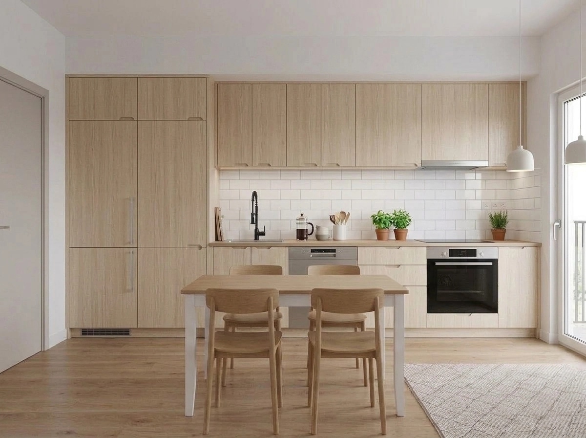 Scandinavian Kitchen design — interior photo by GenRoom AI