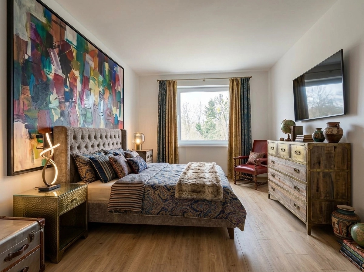 Interior design in Eclectic style — Bedroom by GenRoom AI