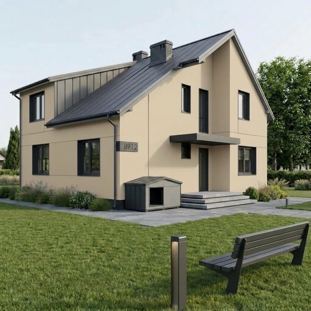Scandinavian Facade Facade design — facade photo by GenRoom AI