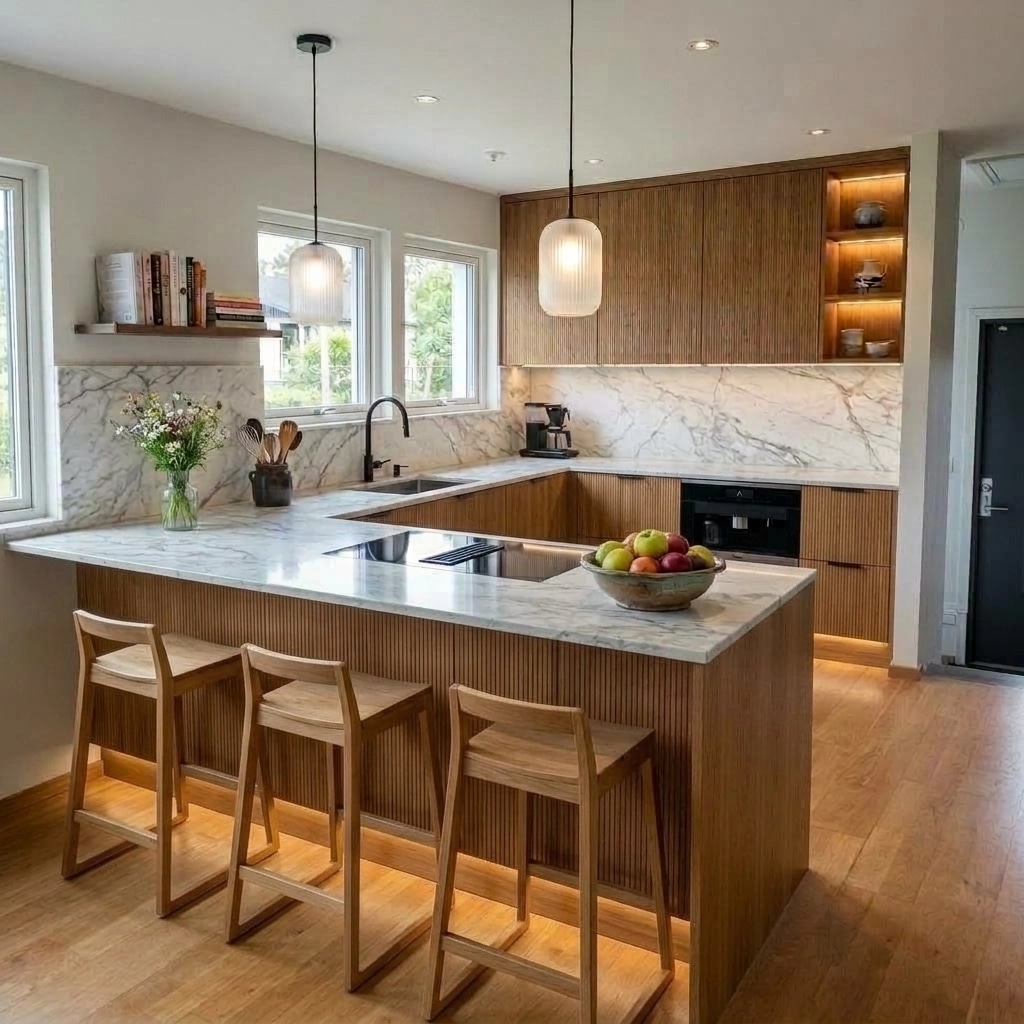 Interior design in Contemporary style — Kitchen by GenRoom AI