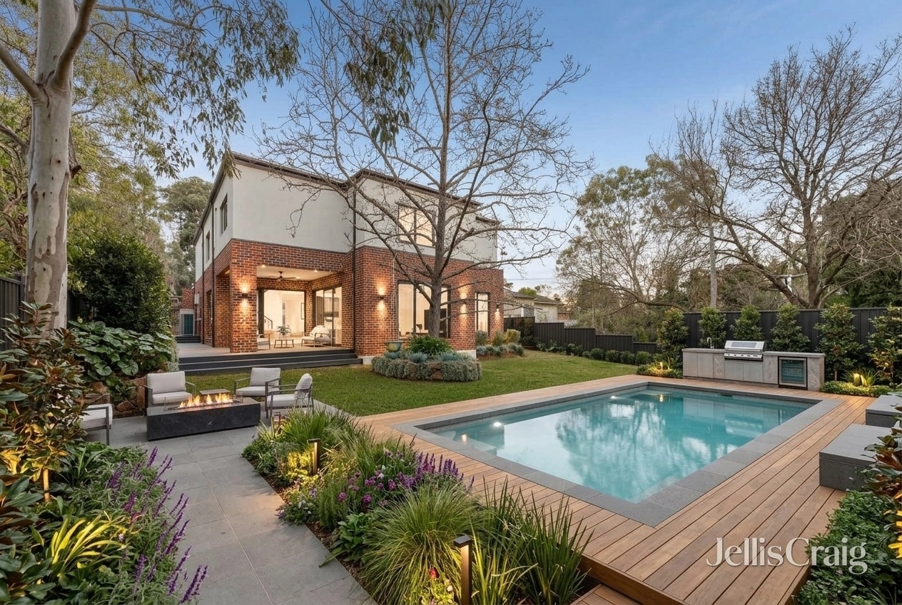 Design paysager en style Contemporary Yard — Jardin par GenRoom AI