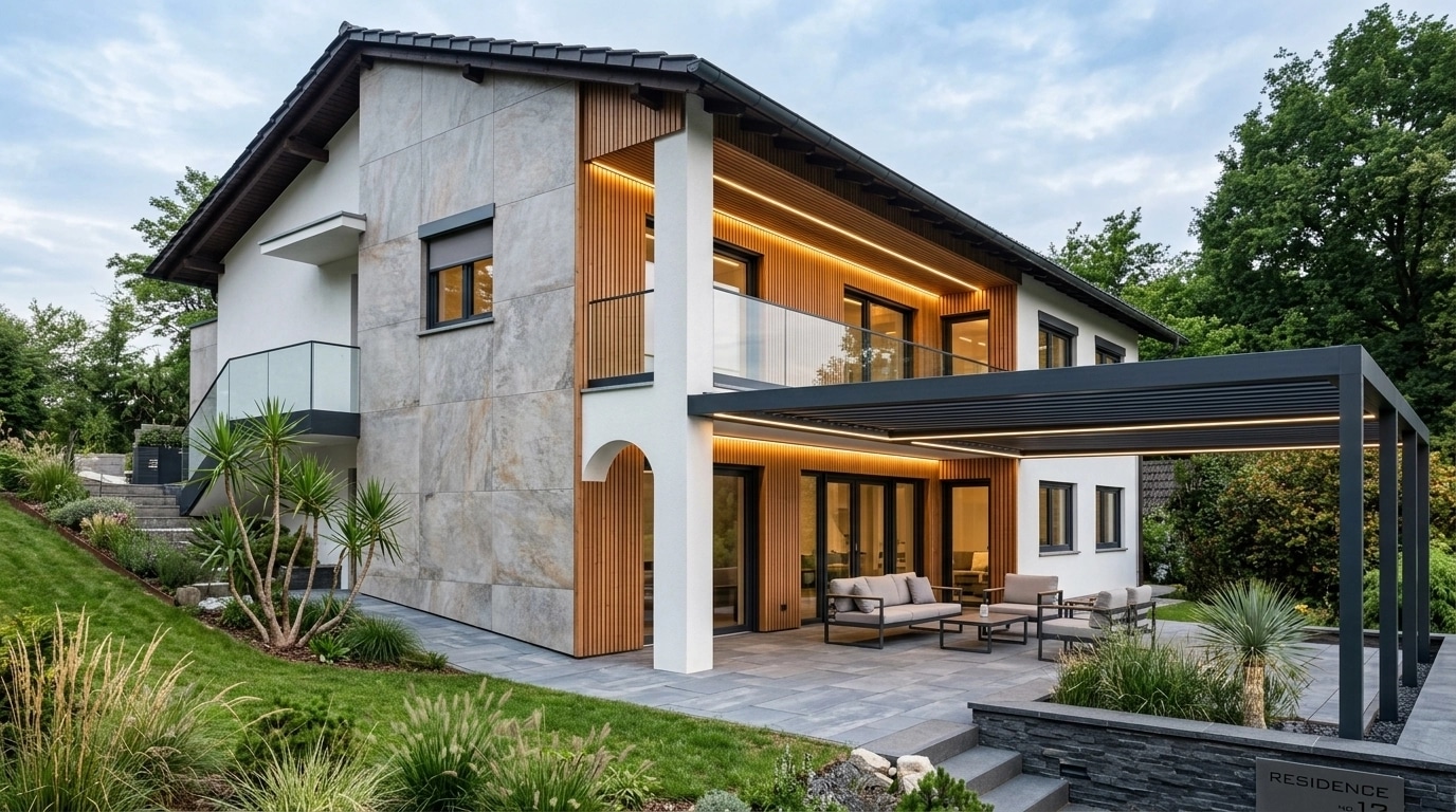 Contemporary Facade Facade design — facade photo by GenRoom AI