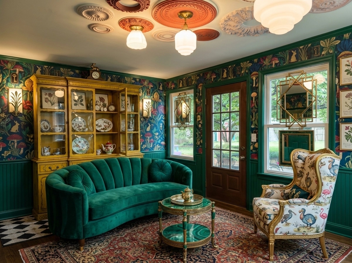 Interior design in Art Deco style — Living Room by GenRoom AI