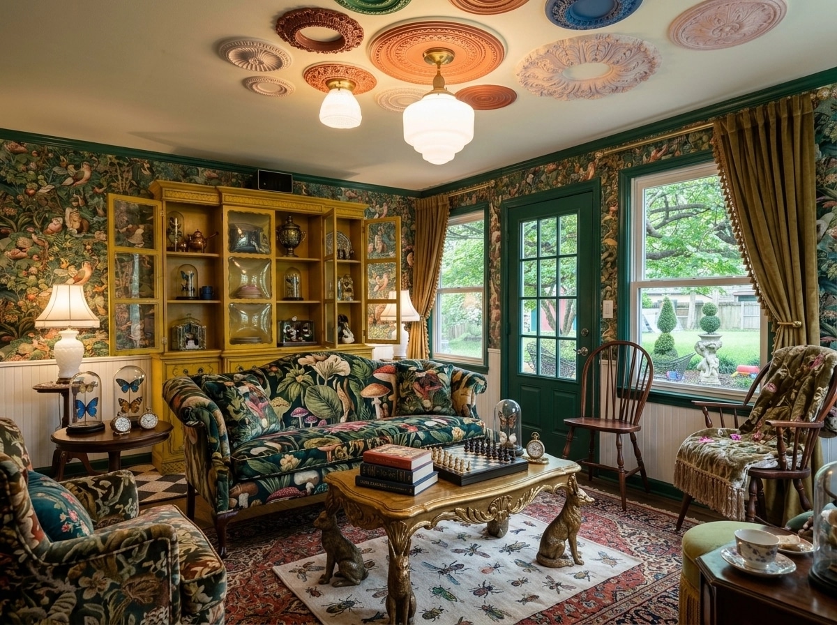 Maximalist Living Room design — interior photo by GenRoom AI
