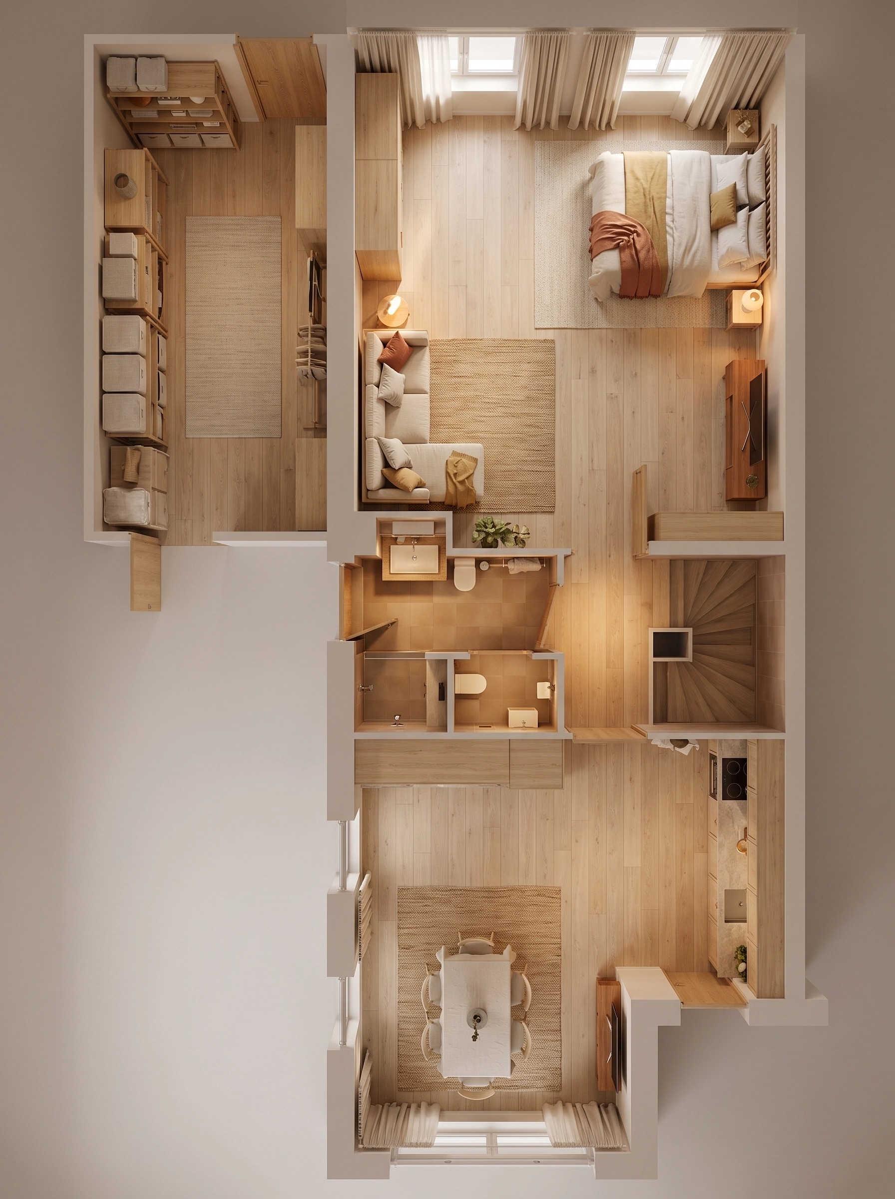 Scandinavian Living Room design — interior photo by GenRoom AI