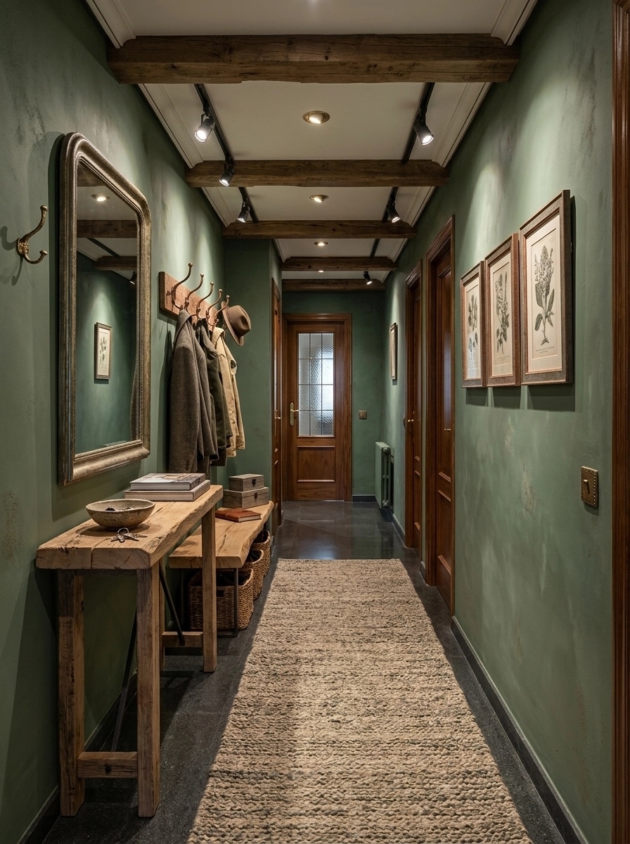 Interior design in Rustic style — Hallway by GenRoom AI