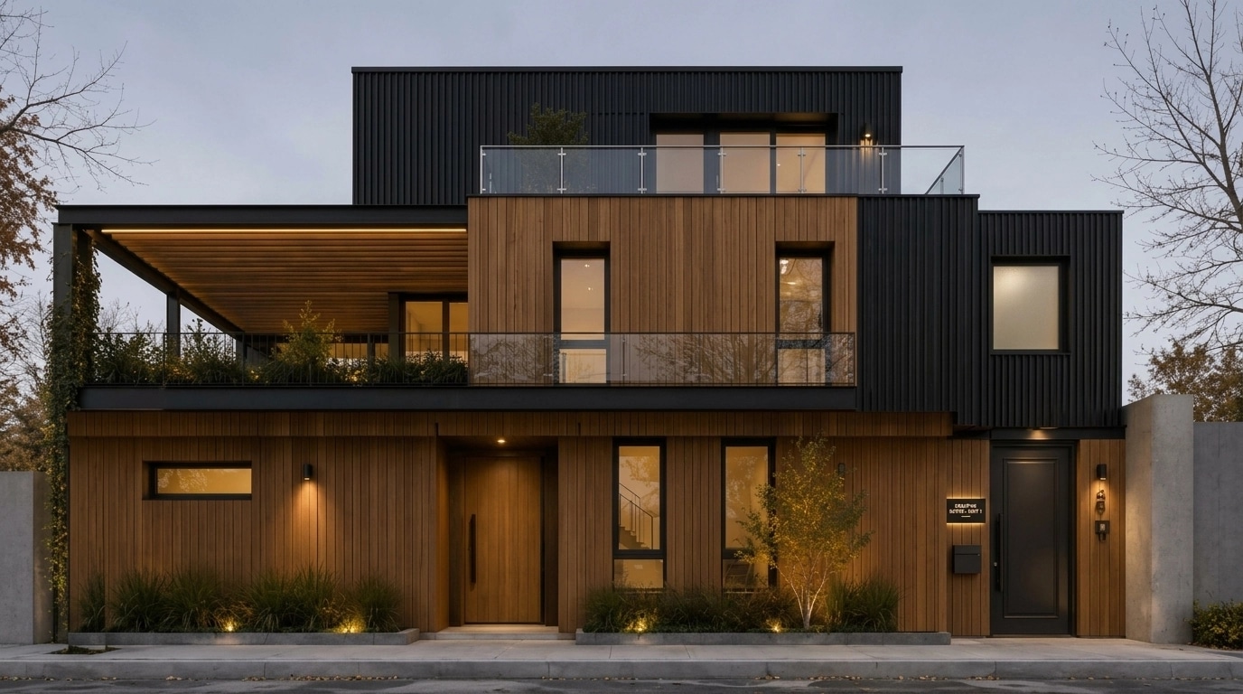 Contemporary Facade Facade design — facade photo by GenRoom AI