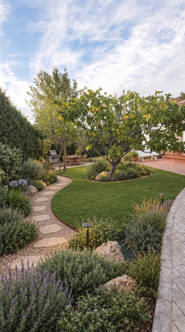 Landscape design in Eco Natural Garden style — Yard by GenRoom AI