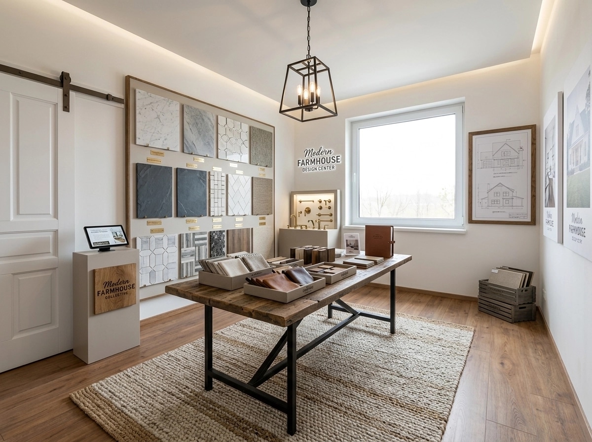 Interior design in Modern Farmhouse style — showroom by GenRoom AI