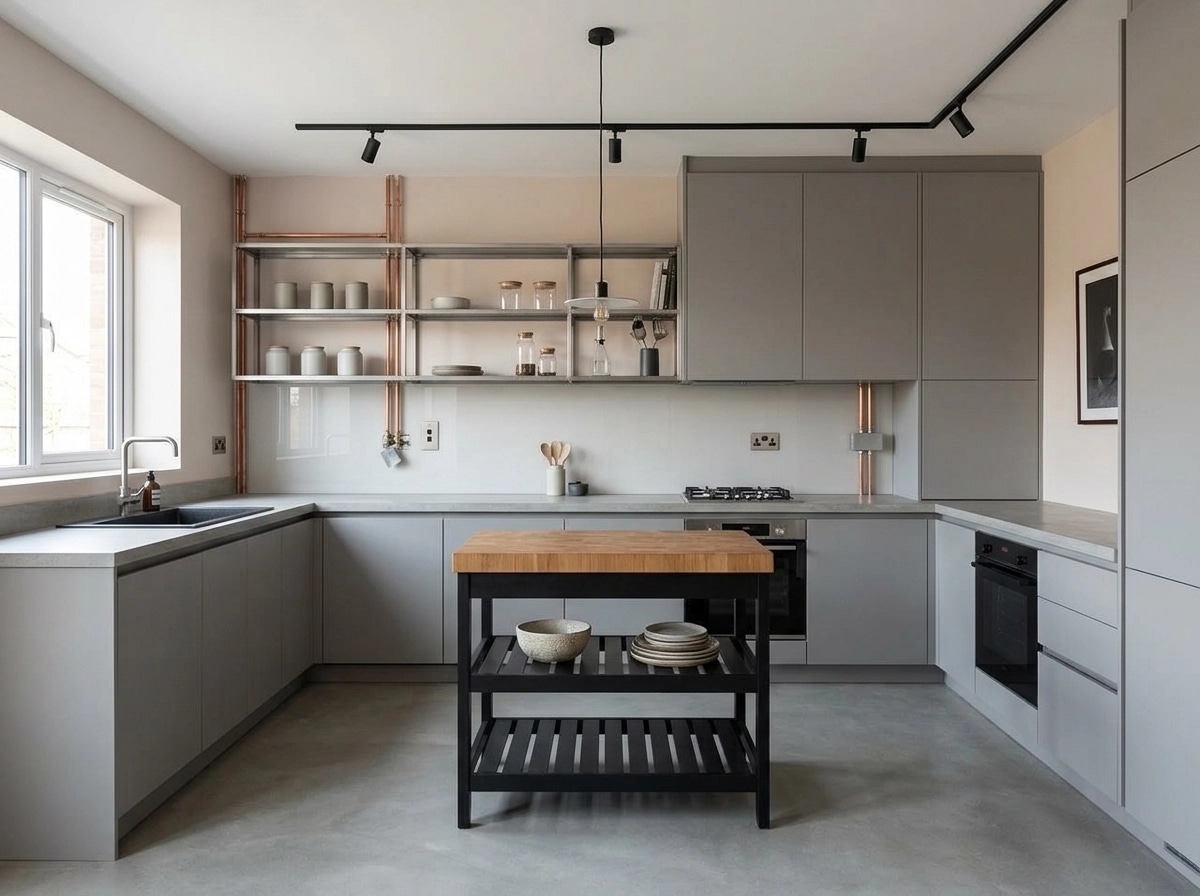 Minimalism Kitchen design — interior photo by GenRoom AI