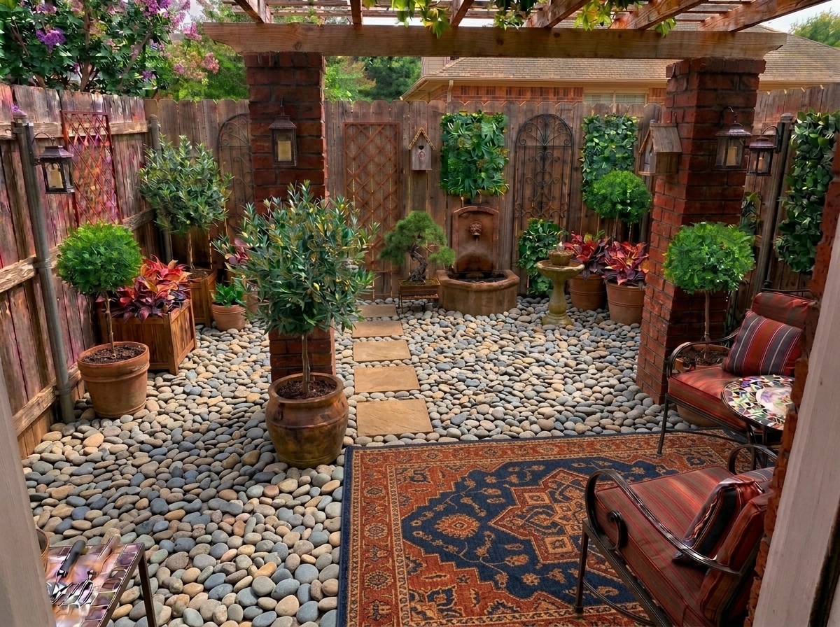 Mediterranean Yard สวน design — yard photo by GenRoom AI