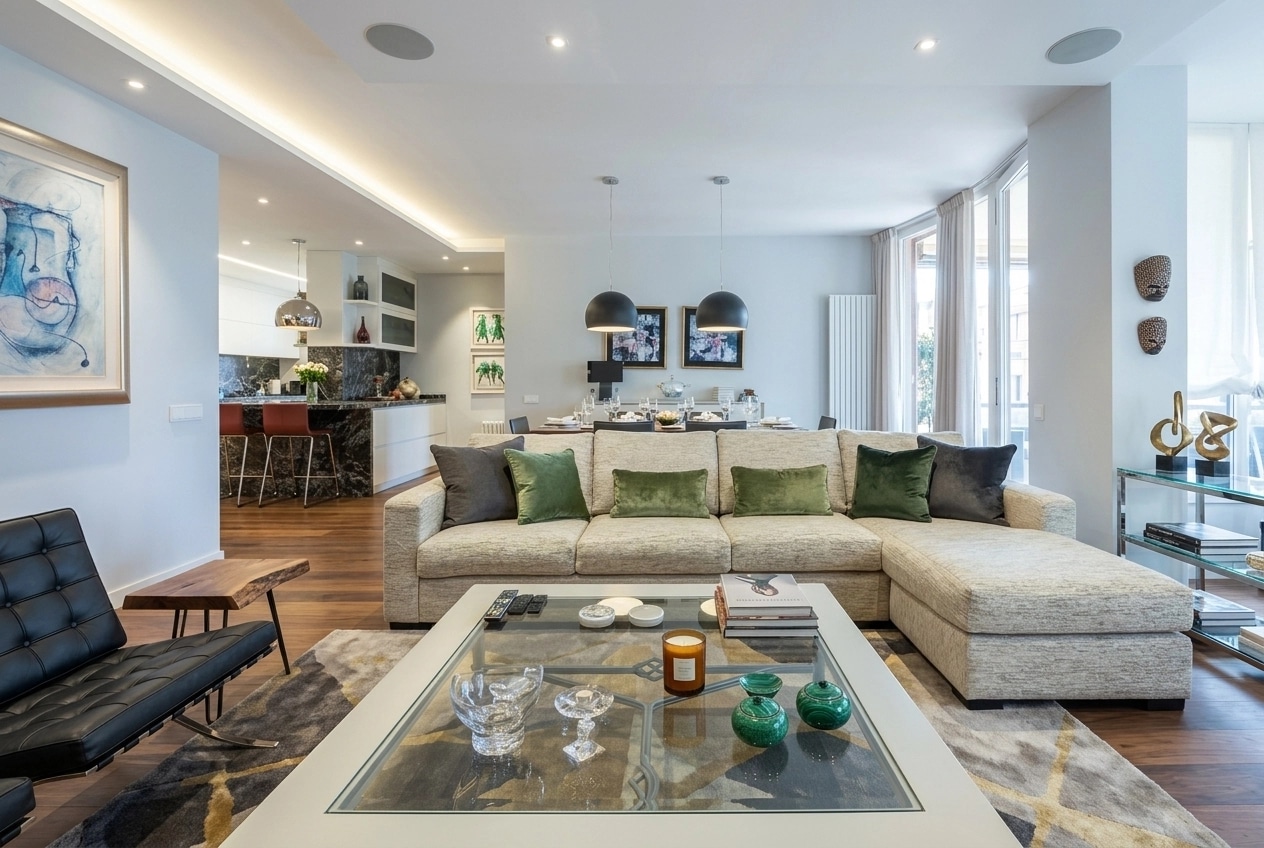 Interior design in Contemporary style — Living Room by GenRoom AI