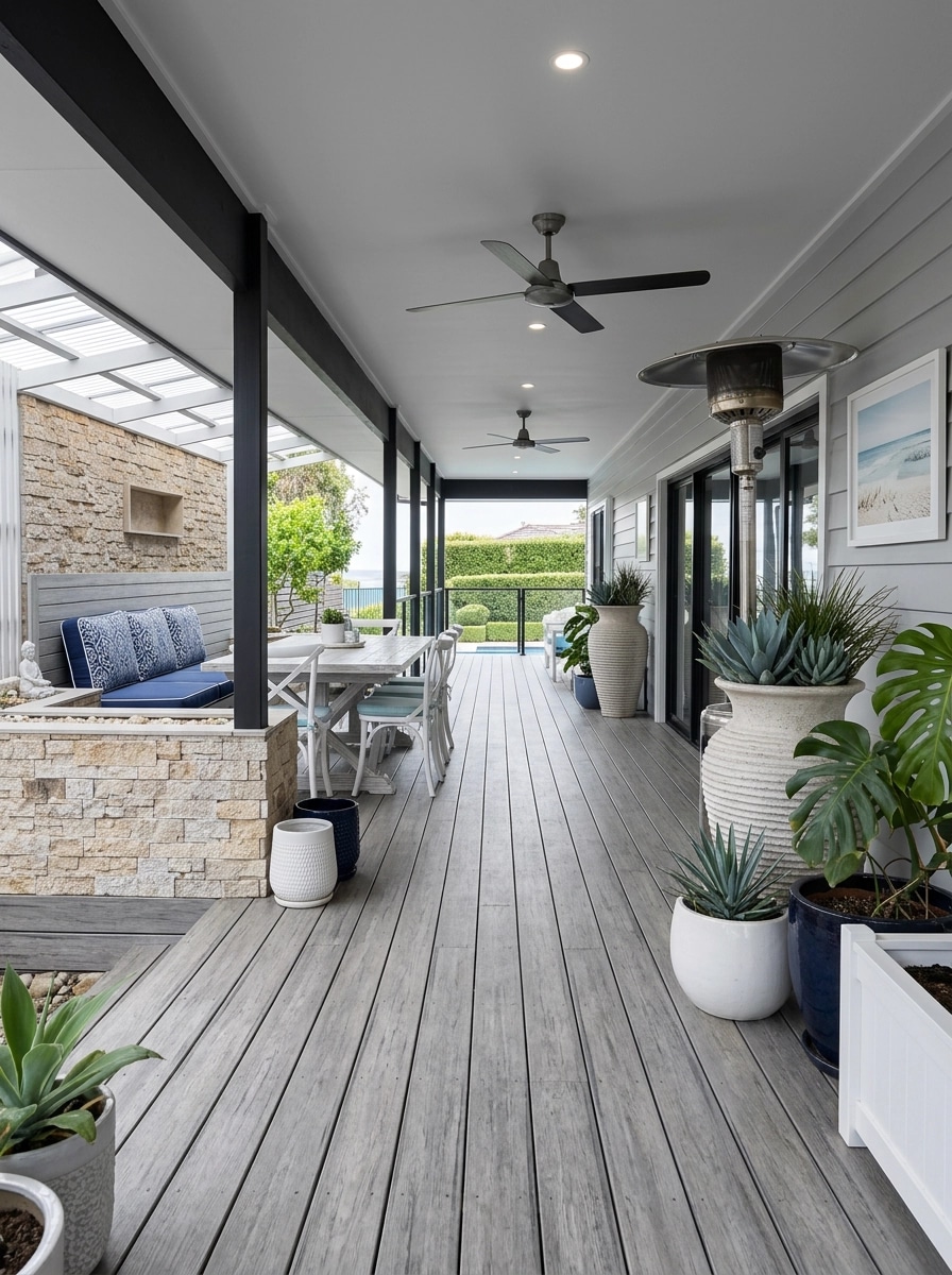 Interior design in Coastal / Hamptons style — balcony by GenRoom AI