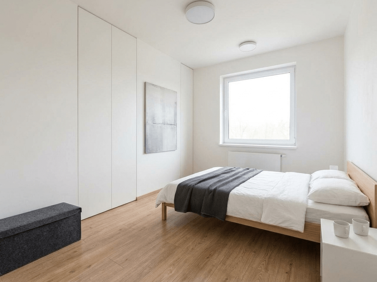 Minimalism Bedroom design — interior photo by GenRoom AI