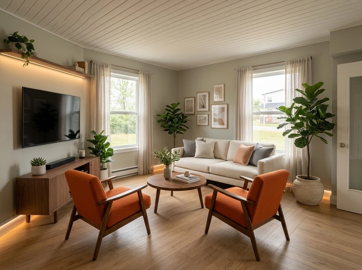 Interior design in Scandinavian style — Living Room by GenRoom AI