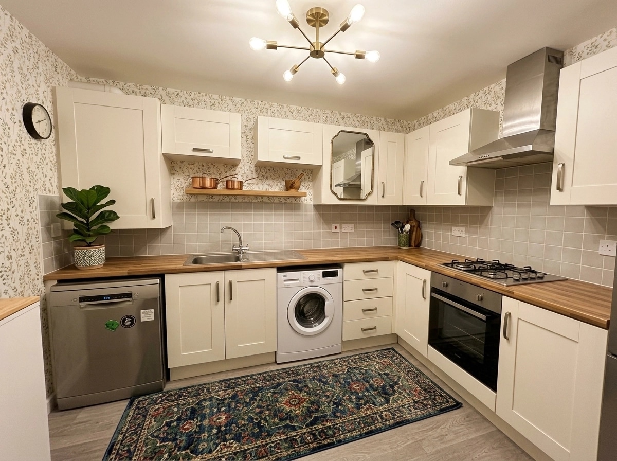 Kitchen interior in Maximalist style — photo by GenRoom AI